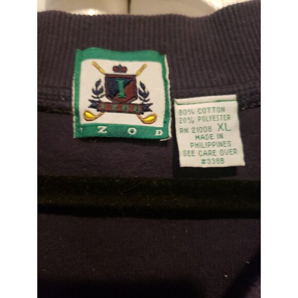 VTG Izod Golf Plaid Sz XL Pullover Vest 90s Preppy Hipster Academia Logo Crest - Picture 3 of 10